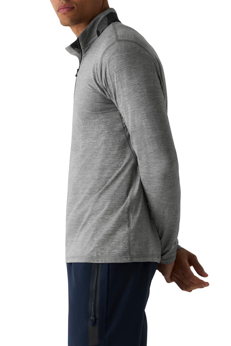Guide Sport Quarter Zip Pullover, Alternate, color, LIGHT GREY HEATHER