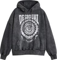 Desigual Tie Dye Cotton Graphic Hoodie