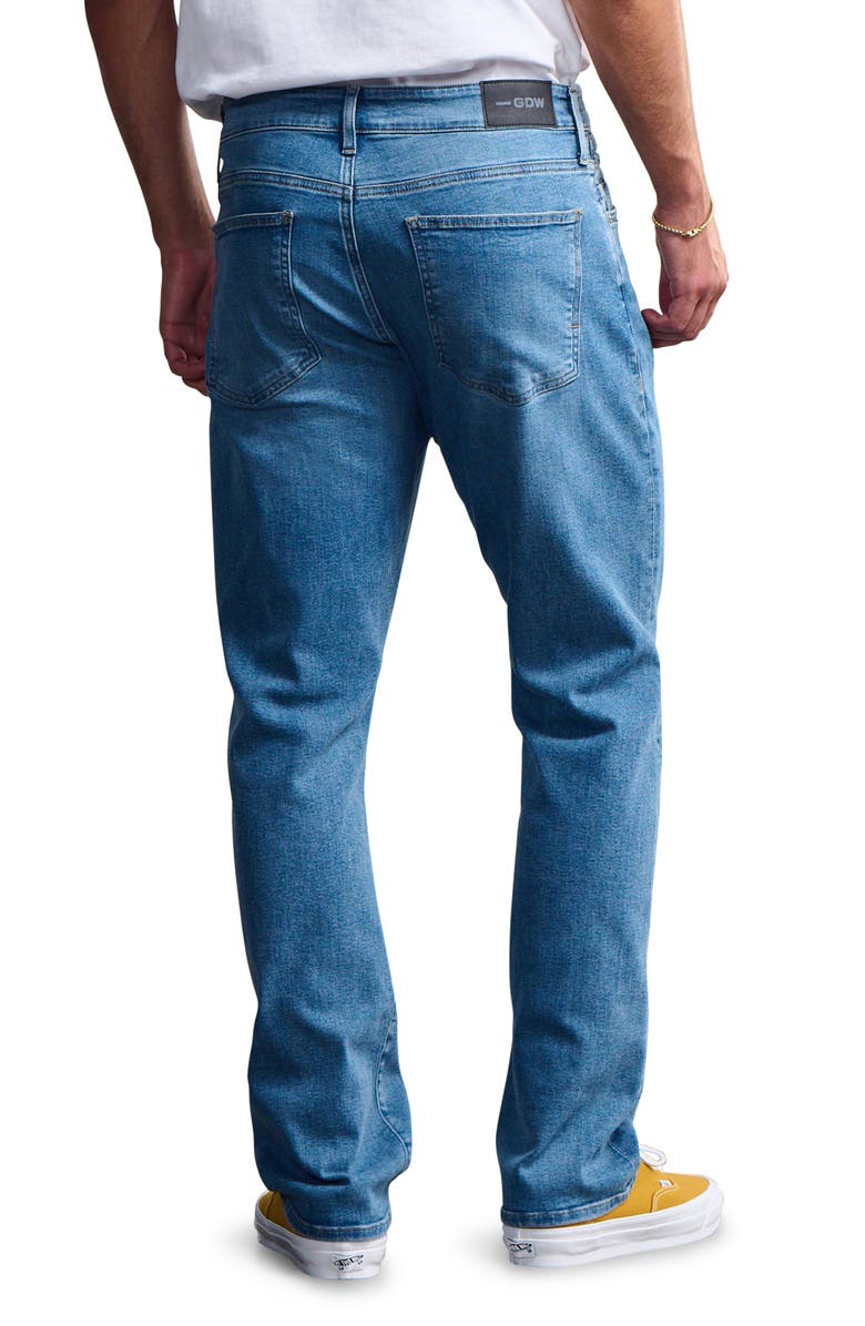 General Denim Works Roam Relaxed Straight Leg Jeans, Alternate, color, Mid Denim