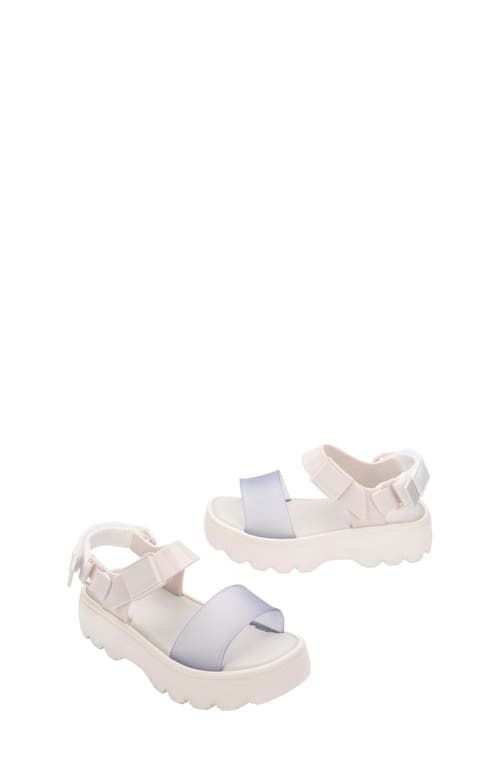 Mini Melissa Kids' Kick Off Platform Sandal In White