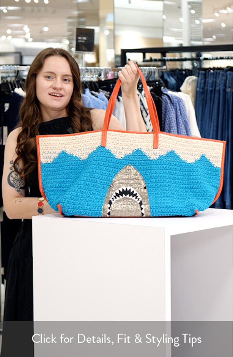 Large Christos Crochet Tote, sales video thumbnail