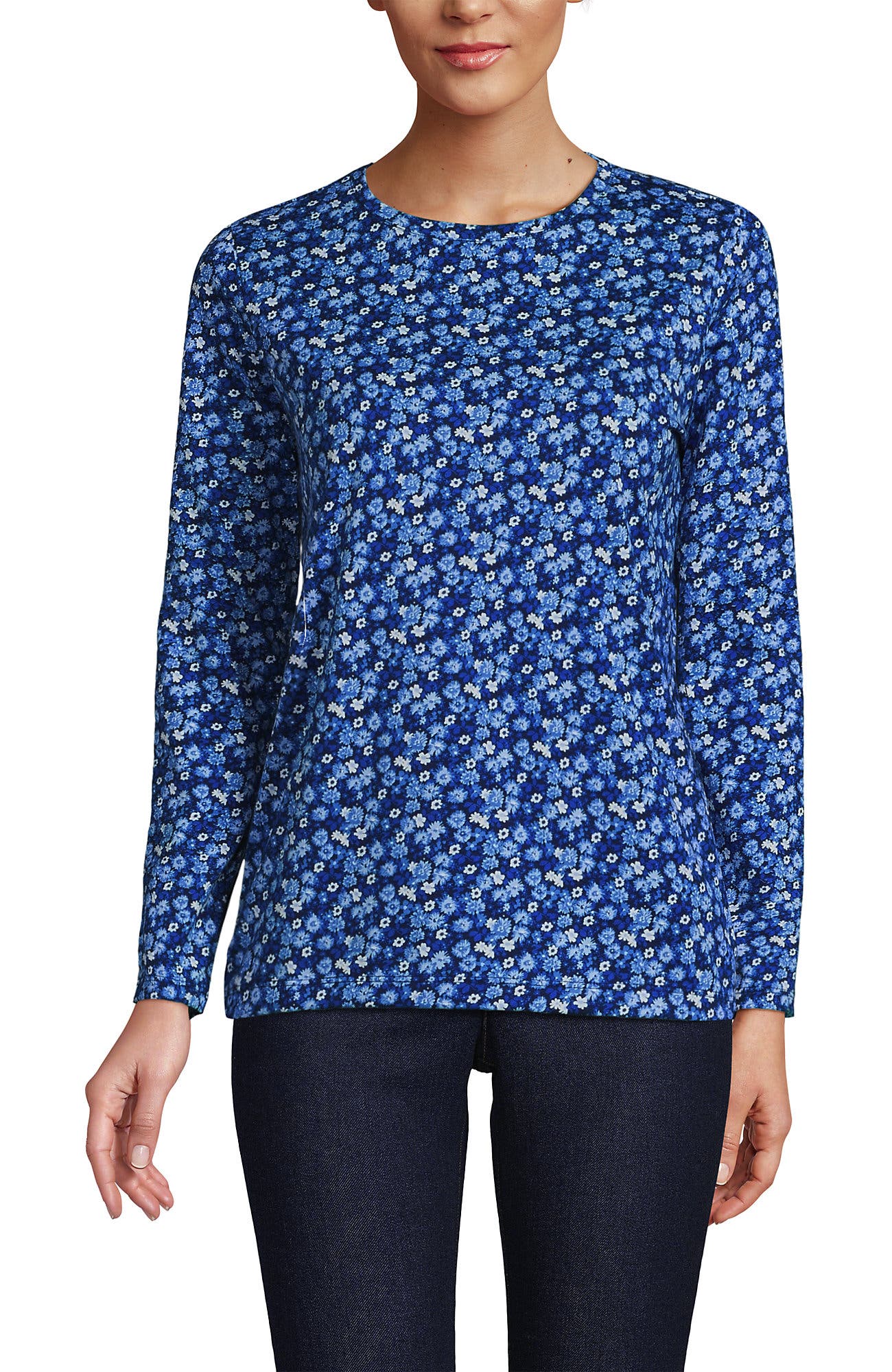 Deep Sea/Blue Ditsy Floral