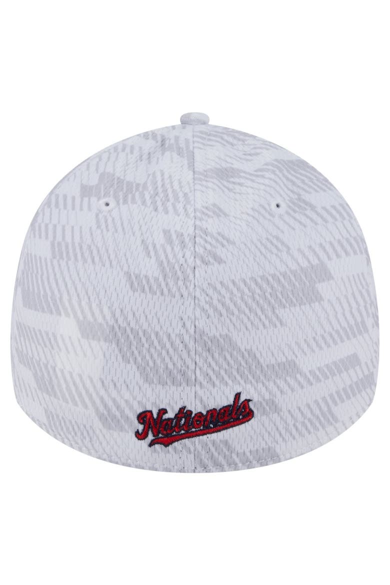 Men's New Era  White Washington Nationals Graded 39THIRTY Stretch Fit Hat, Alternate, color, White