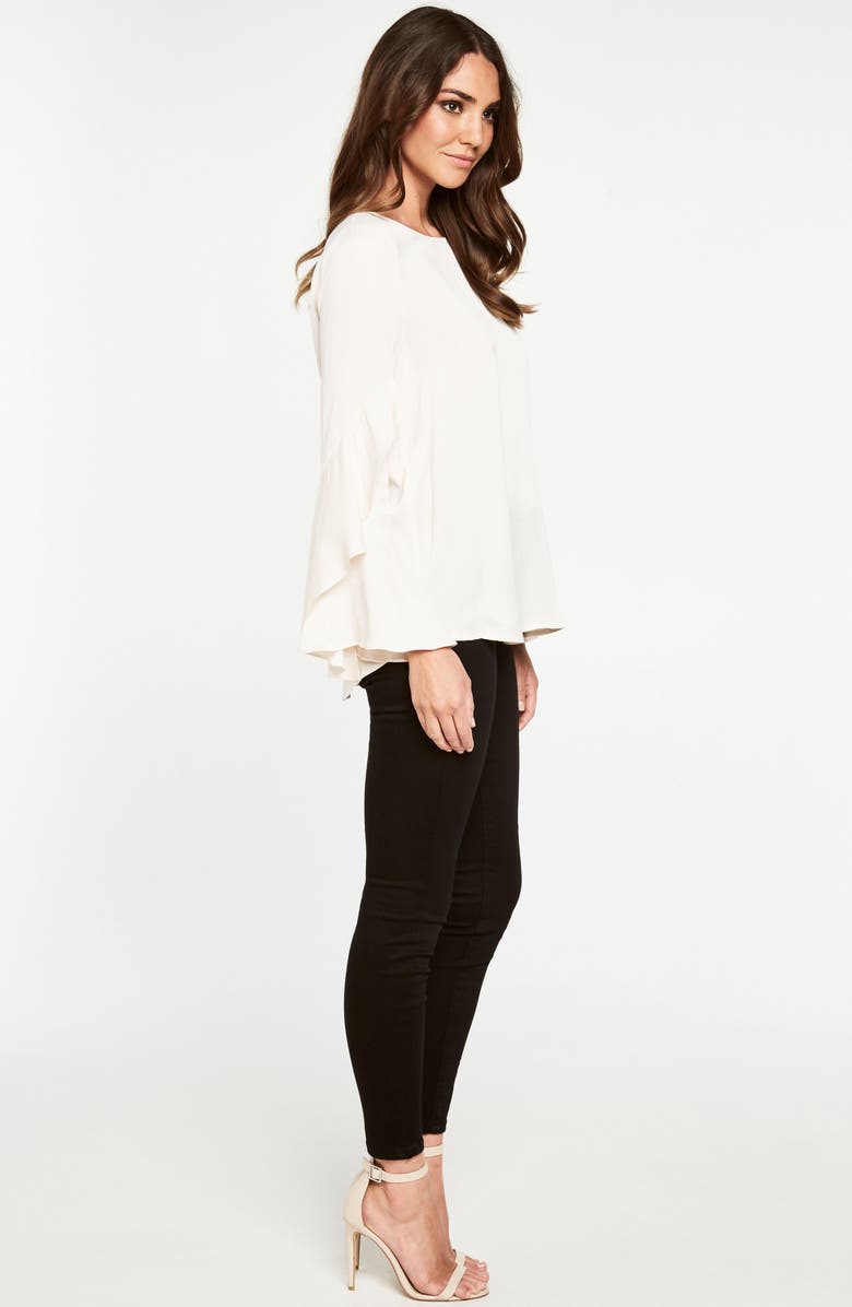 Bardot Bell Sleeve Top, Alternate, color, 