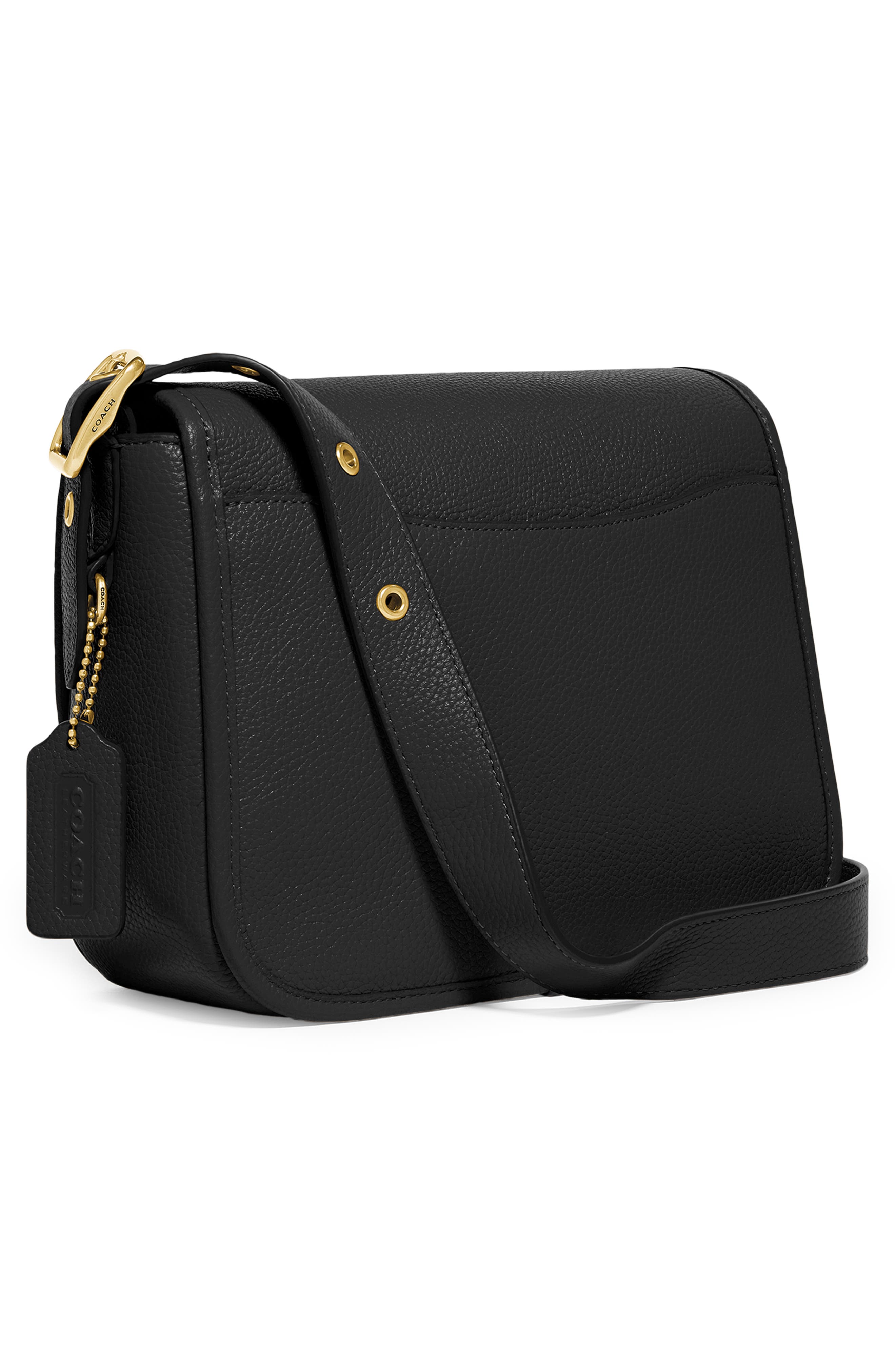 COACH Rambler Pebble Leather Crossbody Bag, Alternate, color, 