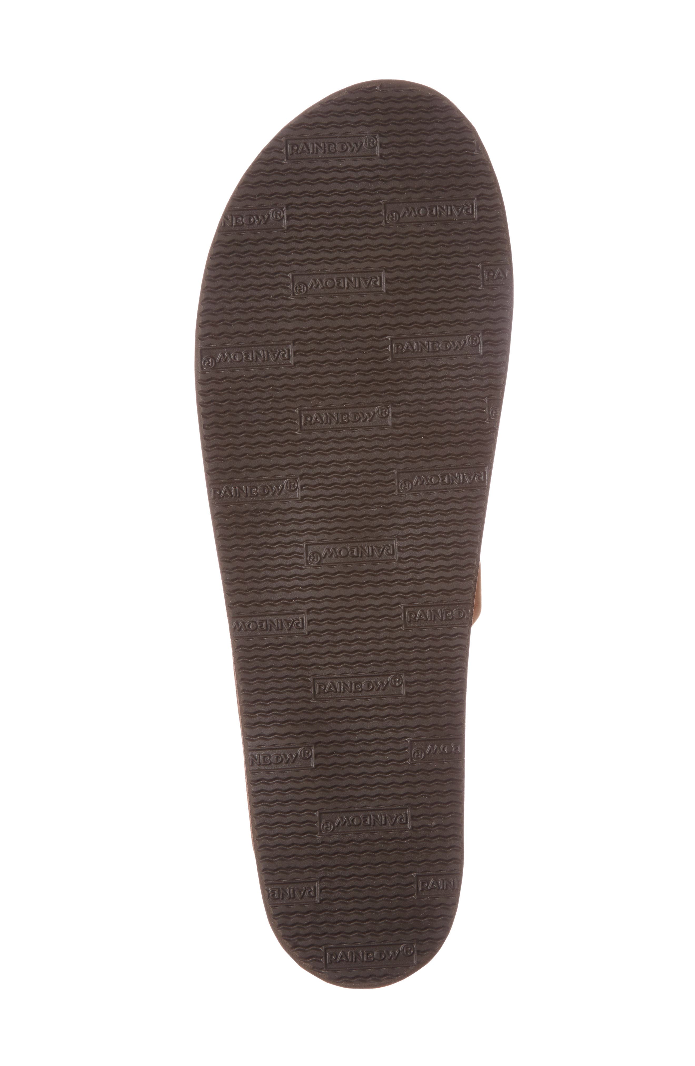 Rainbow Narrow Strap Sandal, Alternate, color, SIERRA BROWN