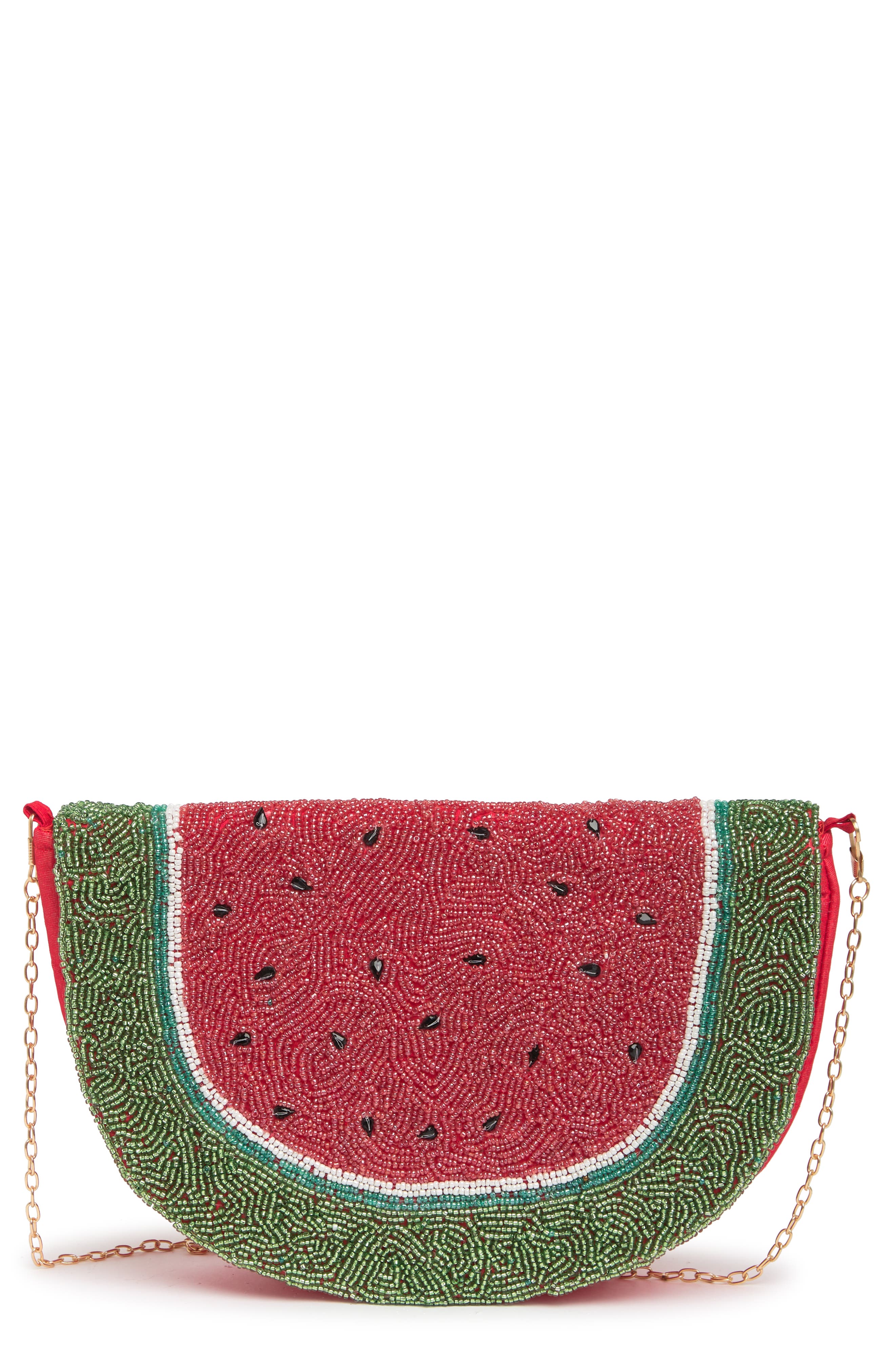 Lulu Watermelon Slice Beaded Crossbody Clutch (Women) | Nordstromrack