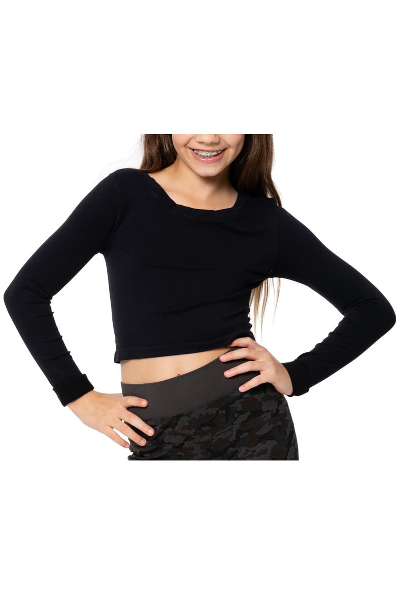 Goes with everything seamless top, Main, color, Black