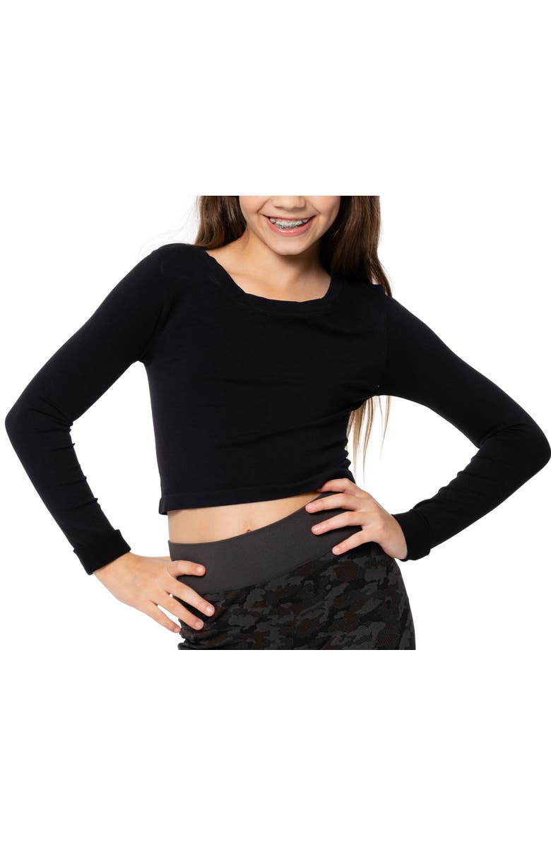 Malibu Sugar Goes with everything seamless top, Main, color, Black