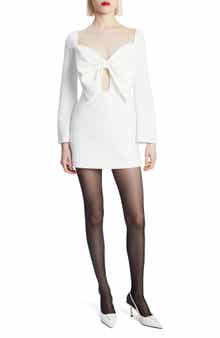 Phillipa Bow Long Sleeve Minidress