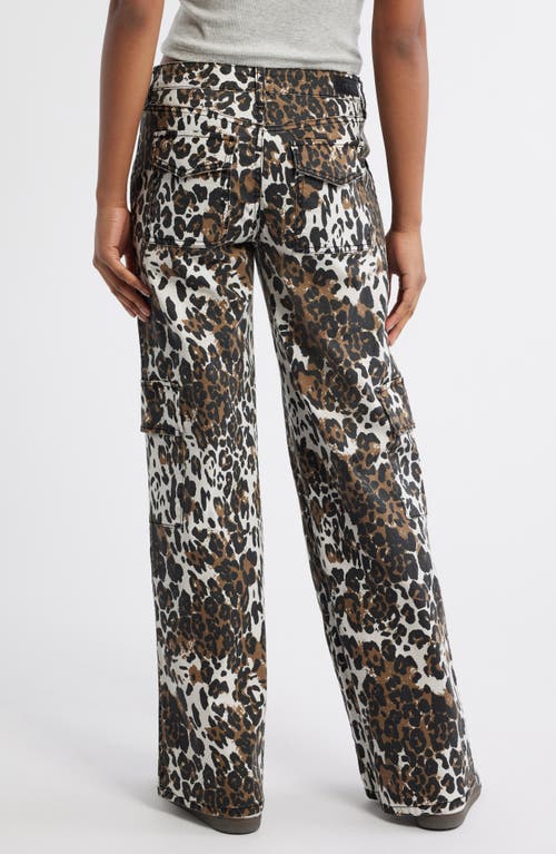 Ptcl Wide Leg Cargo Pants In Leopard