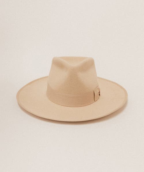 Two Roads Hat Co. Taos Western Fedora In Buckskin