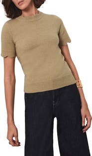 MINT VELVET Scallop Trim Knit Top