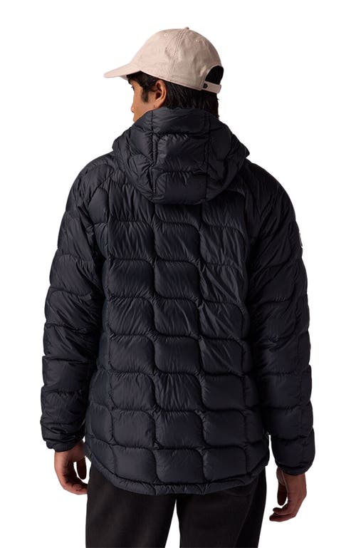 Backcountry Waas Allied Down Hooded Jacket In Black