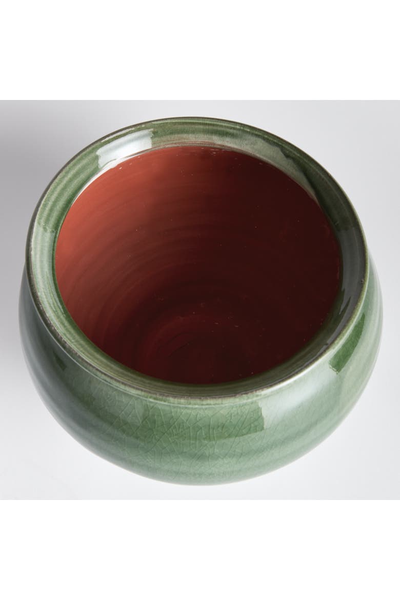 Maisha Drum Vase, Alternate, color, Green