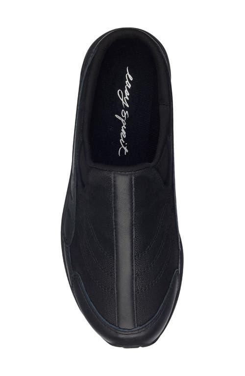 Easy Spirit Traveltime Clog Sneaker In Black