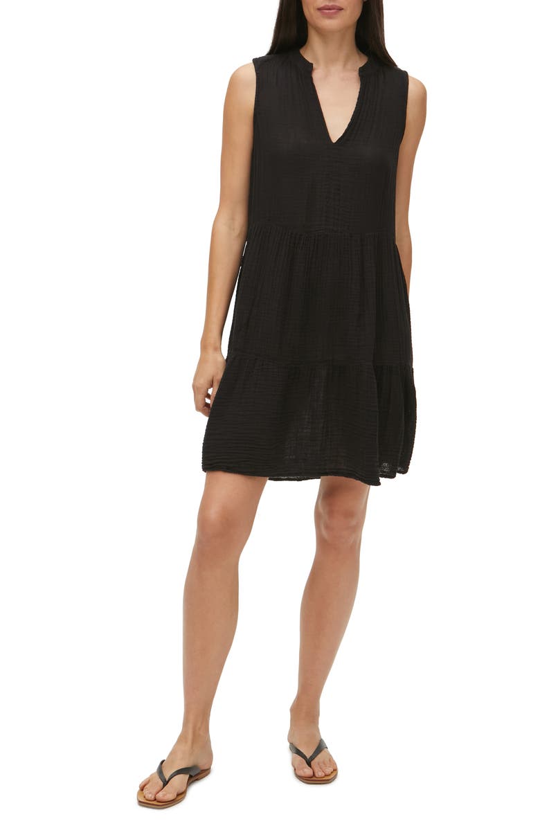 Michael Stars Daisy Cotton Gauze Babydoll Dress, Main, color,