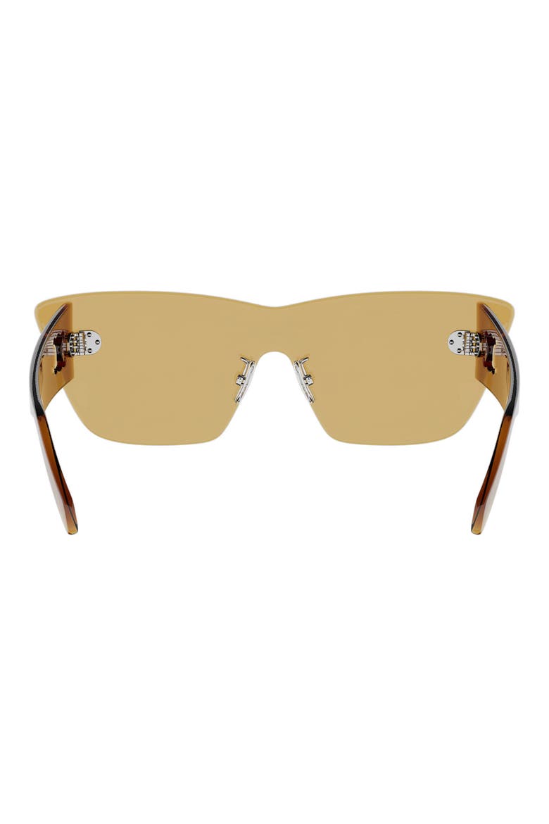 Sundown Rimless Cat Eye Shield Sunglasses, Alternate, color, SHINY ORANGE / ROVIEX