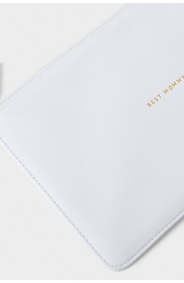 Katie Loxton Sentiment Pouch 'Best Mommy', Alternate, color, Blue