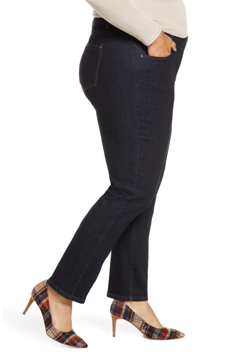 Ab-Solution Straight Leg Jeans (Nordstrom Exclusive), Alternate, color, INDIGO