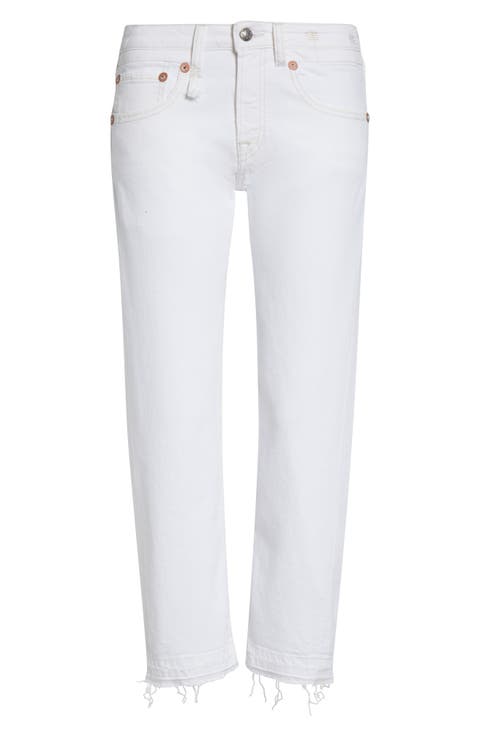 Boy Distressed Straight Leg Ankle Jeans (Aerin)