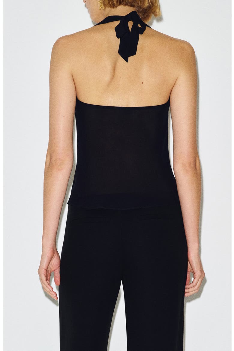 Hastings Halter Top, Alternate, color, BLACK