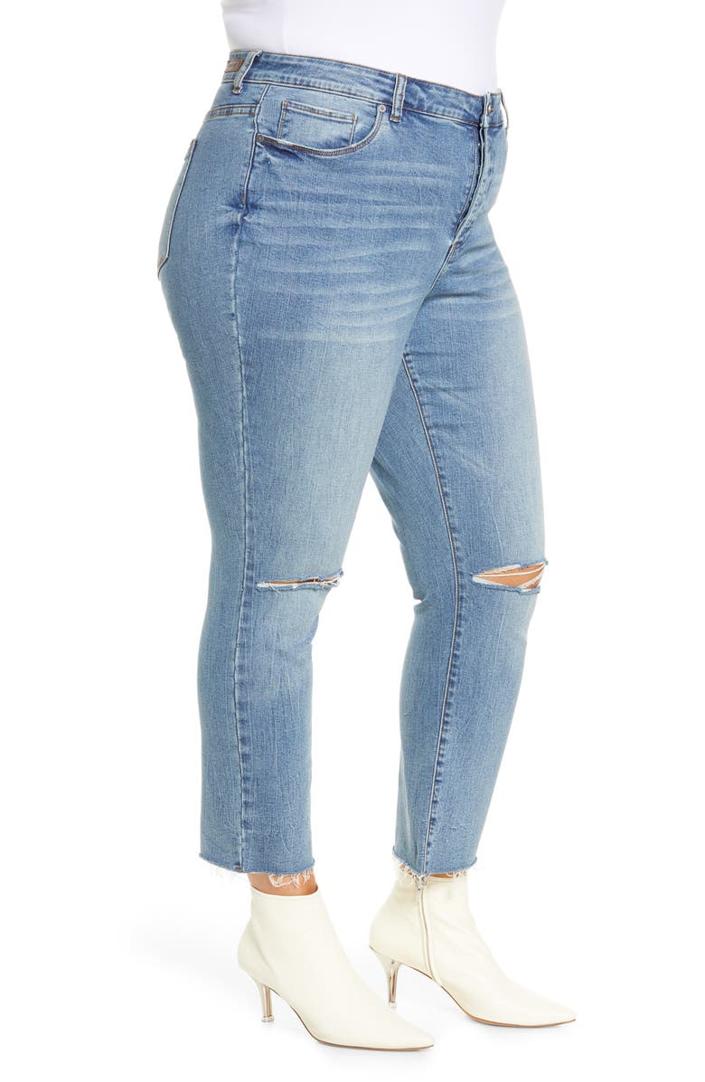 BLANKNYC Madison Distressed Straight Leg Ankle Jeans, Alternate, color, 