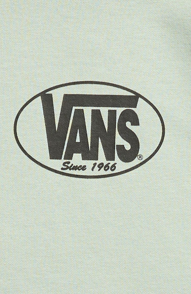Vans Kids' Classic Oval Logo Crewneck Sweatshirt, Alternate, color, Gray Olive