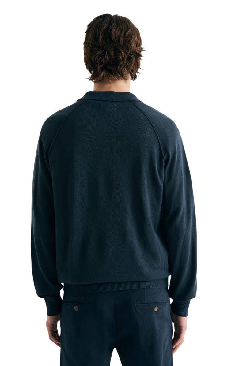 Scalpers Raglan Polo Neck Sweater, Alternate, color, Navy
