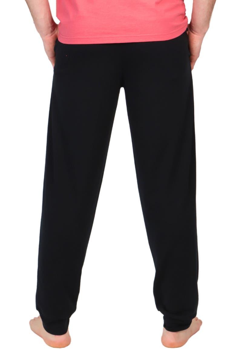 French Terry Lounge Joggers, Alternate, color, BLACK
