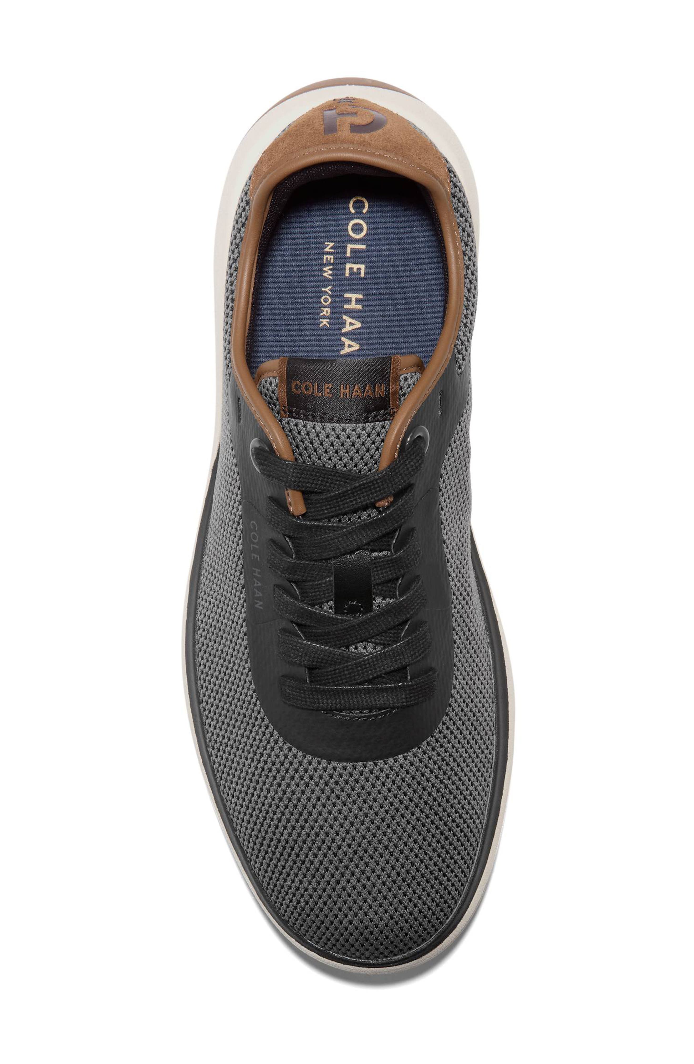 Grand Pulsa Sneaker, Alternate, color, BLACK / SPICED BROWN SUEDE