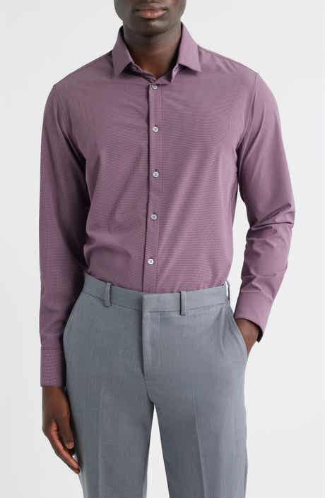 Mizzen+Main Leeward Trim Fit Plaid Performance Button-Up Shirt