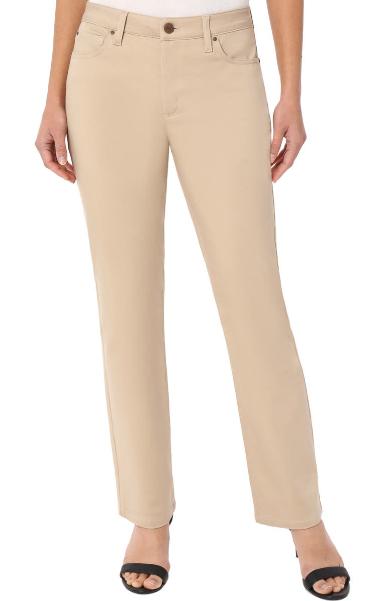 Jones New York Lexington Straight Leg Jeans, Main, color, Jones Khaki