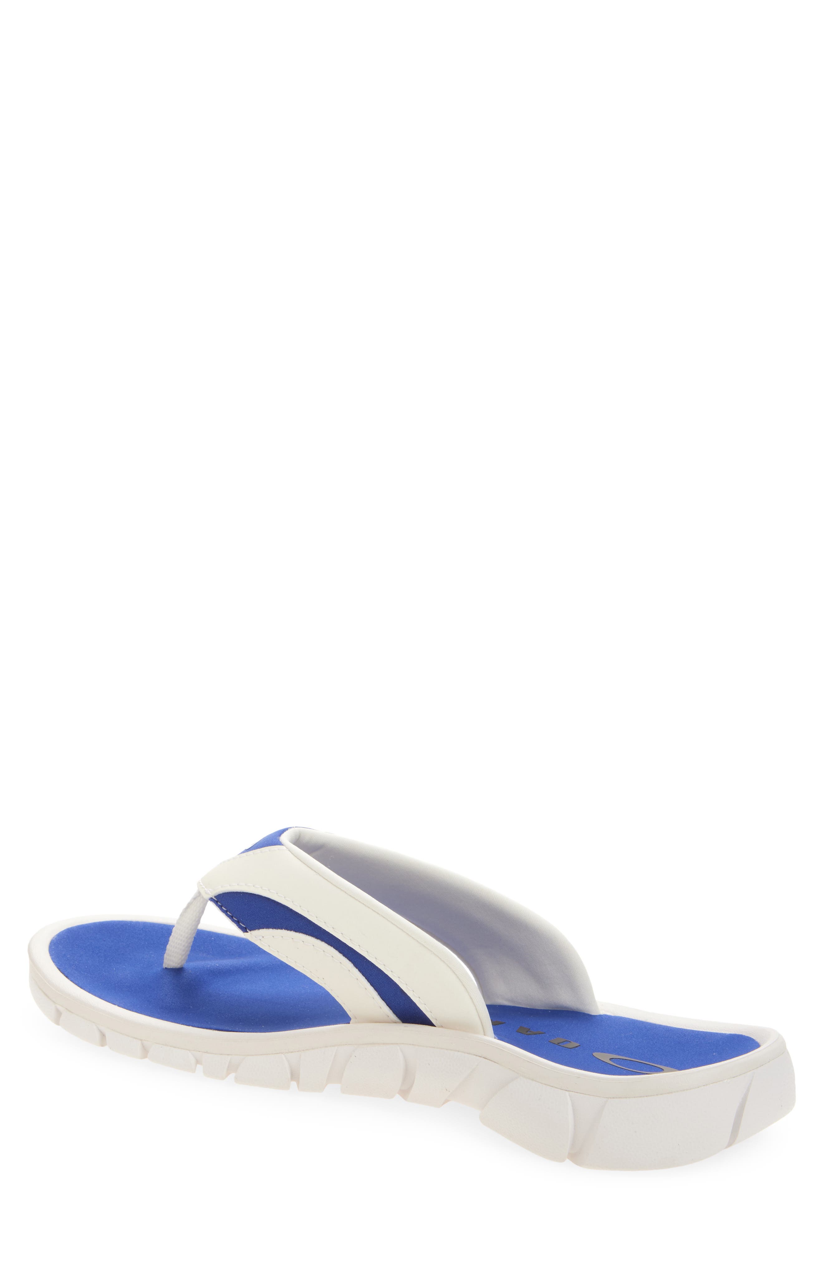 Oakley Coil Flip Flop, Alternate, color, White/ Blue