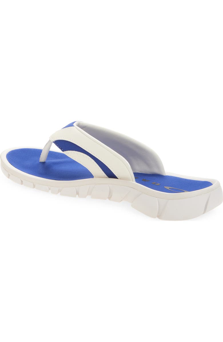 Oakley Coil Flip Flop, Alternate, color, White/ Blue