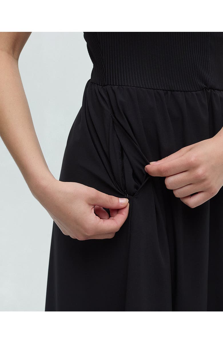 tentree Juneau Dress, Alternate, color, Meteorite Black