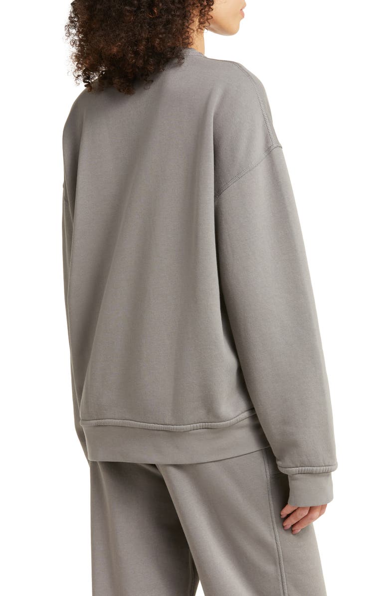 Lunya Silksweats<sup>™</sup> Oversize Cotton Blend Pajama Sweatshirt, Alternate, color, Ebbing Fog