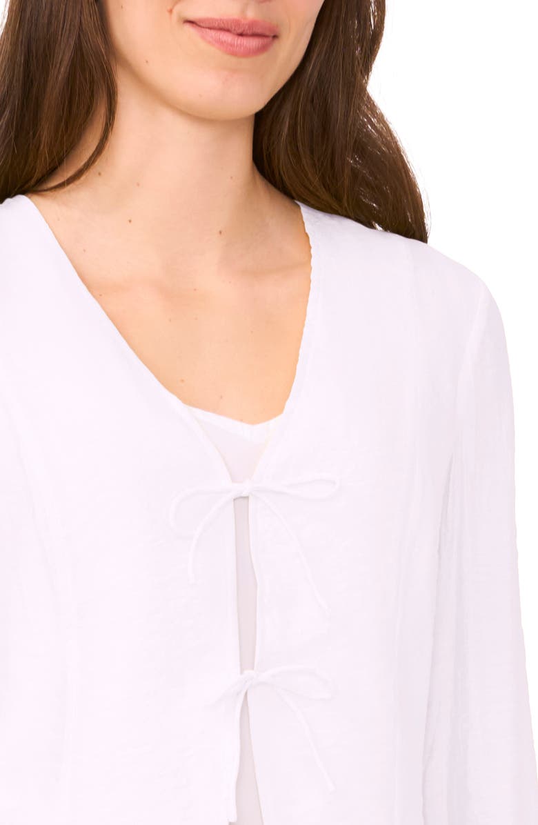 Halogen<sup>®</sup> Tie Front Top, Alternate, color, Bright White