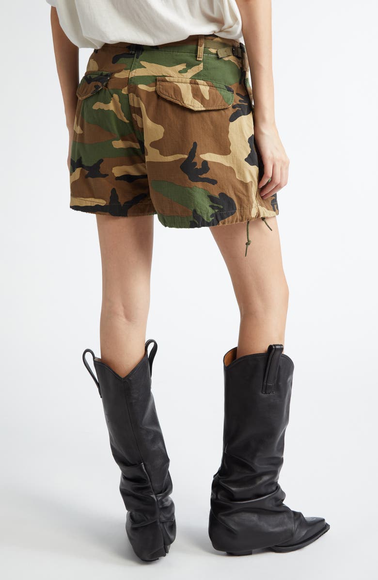R13 Marianne Camouflage Cargo Shorts, Alternate, color, Double Weave Camo
