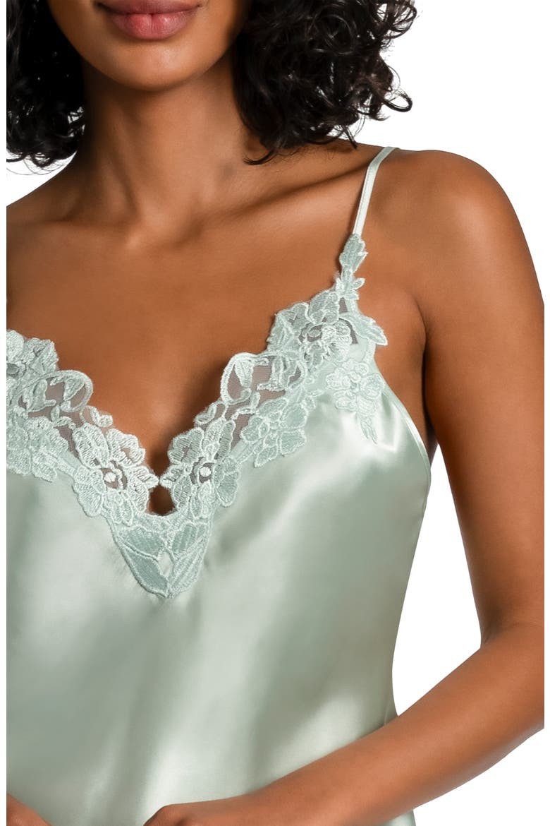 Adore You Satin Crop Pajamas, Alternate, color, CELADON