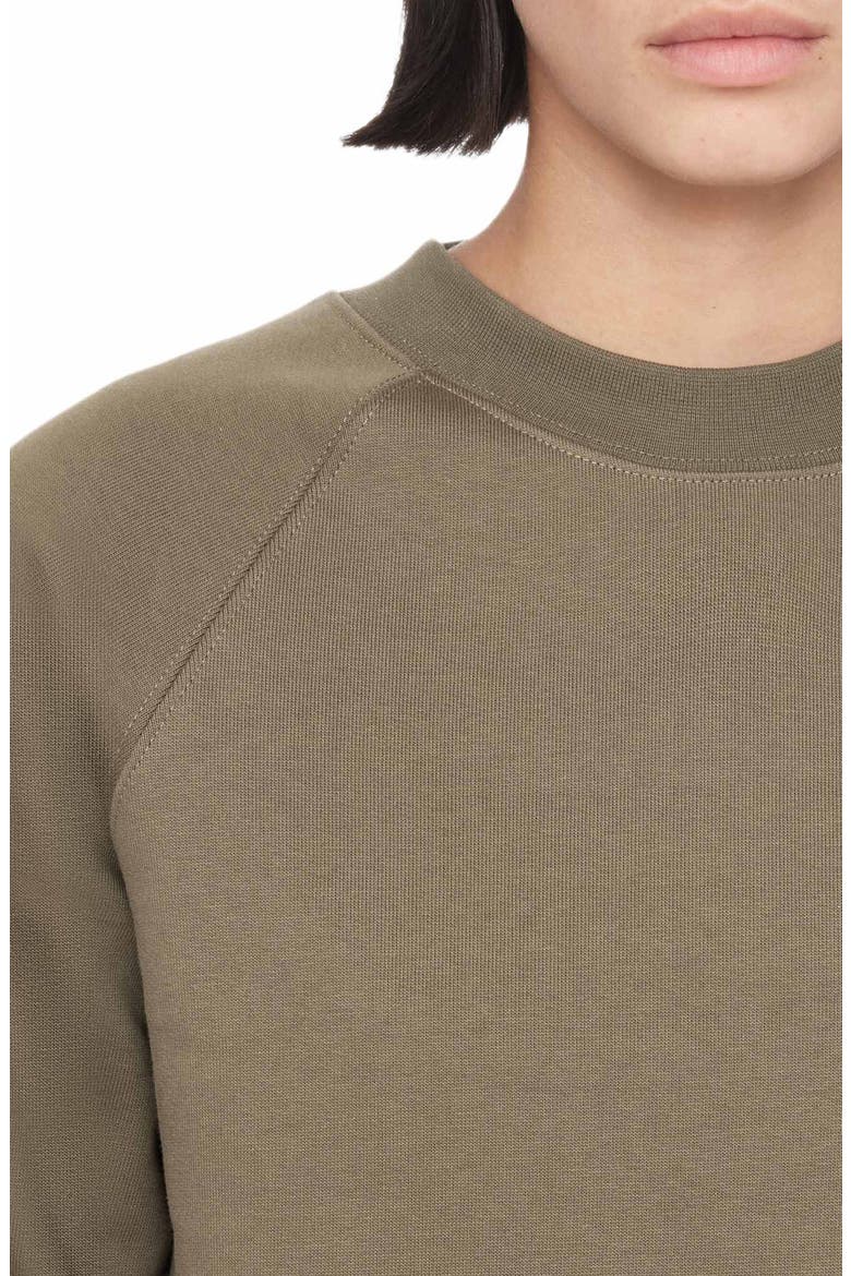 Lily Crew Sweatshirt, Alternate, color, WASHED KHAKI