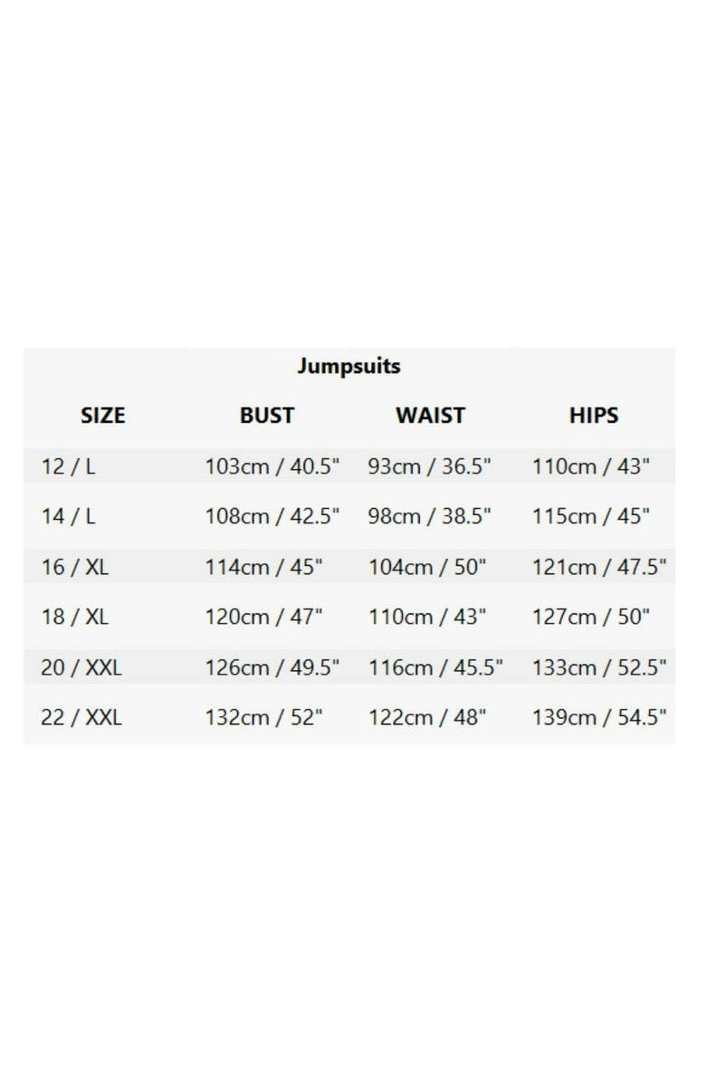 QUIZ Plus Size Chiffon Wrap Buckle Jumpsuit, Alternate, color, Black