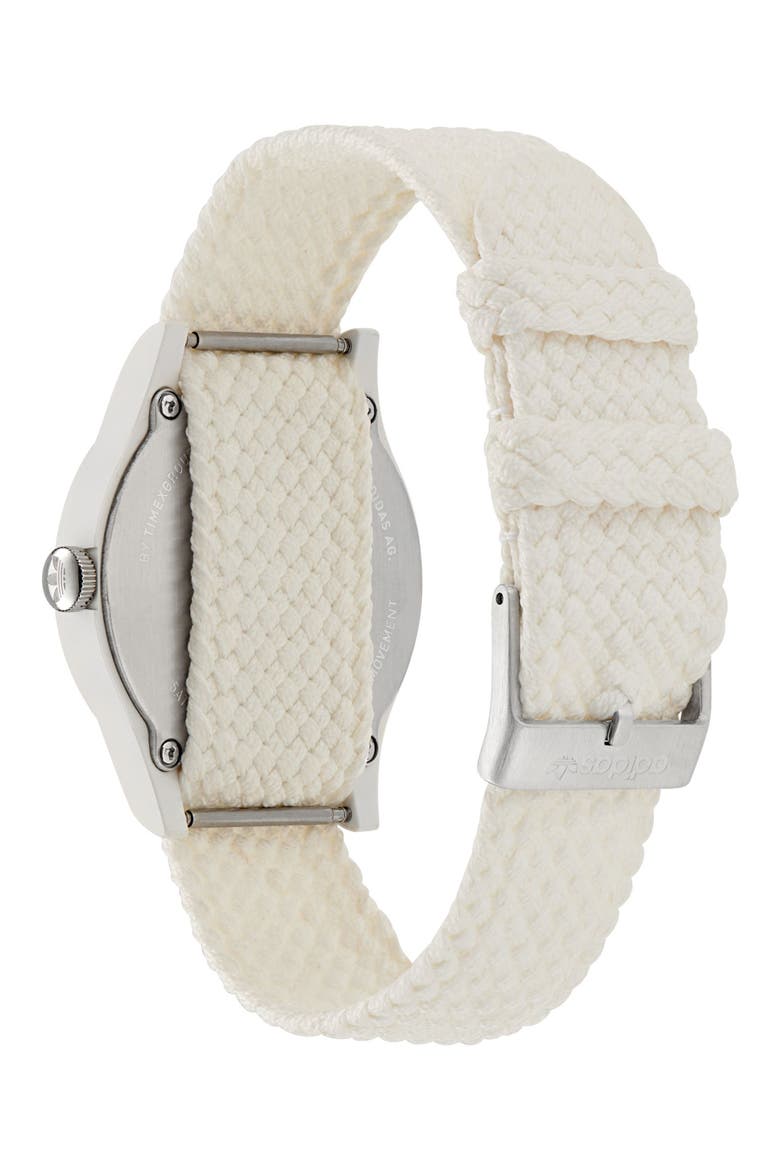 AO Style White Basketball Dial Webbing Strap Watch, 39mm, Alternate, color, WHITE