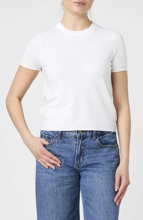 French Connection Crewneck Short Sleeve Sweater