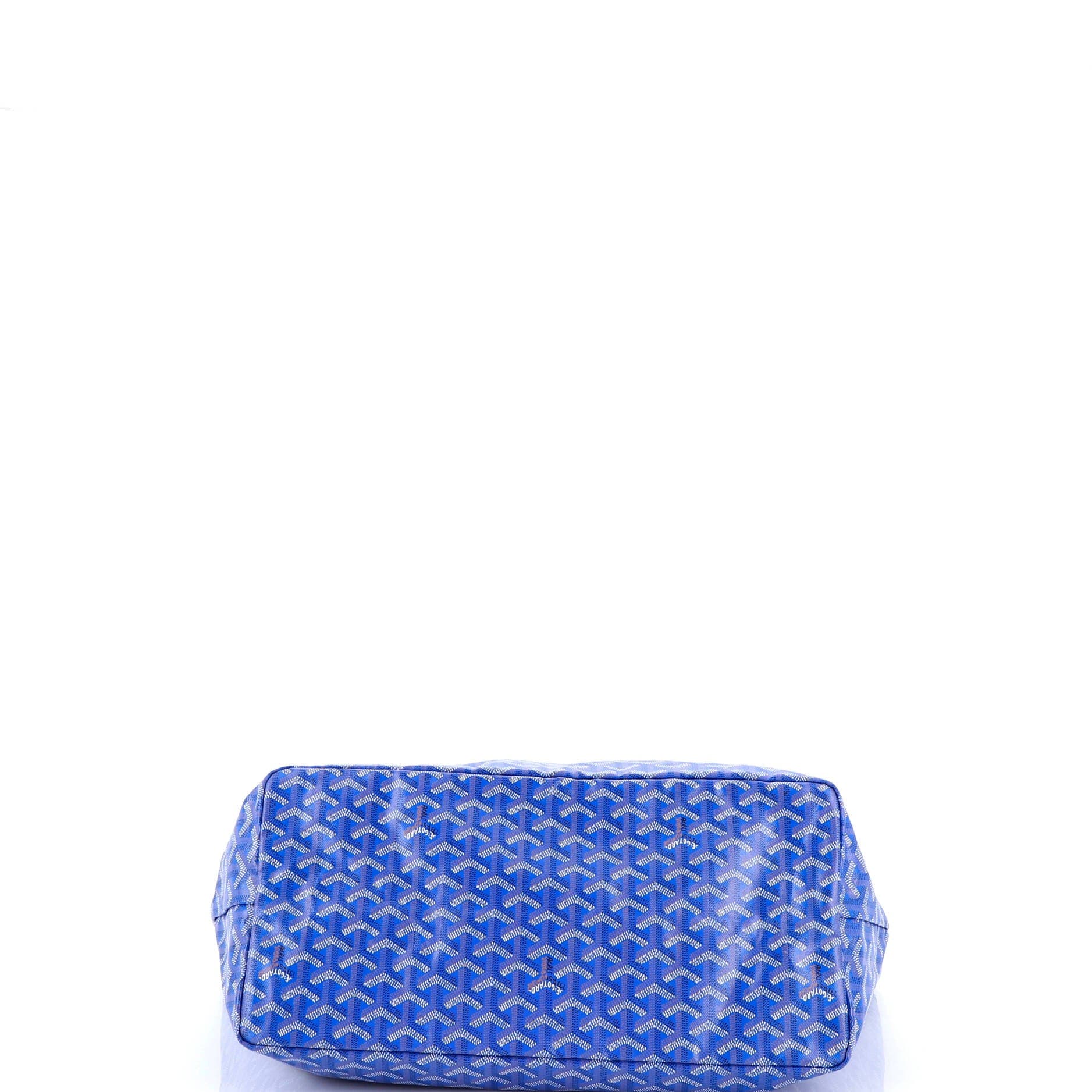 Pre-Owned Goyard Saint Louis Tote Coated Canvas GM, Alternate, color, Blue