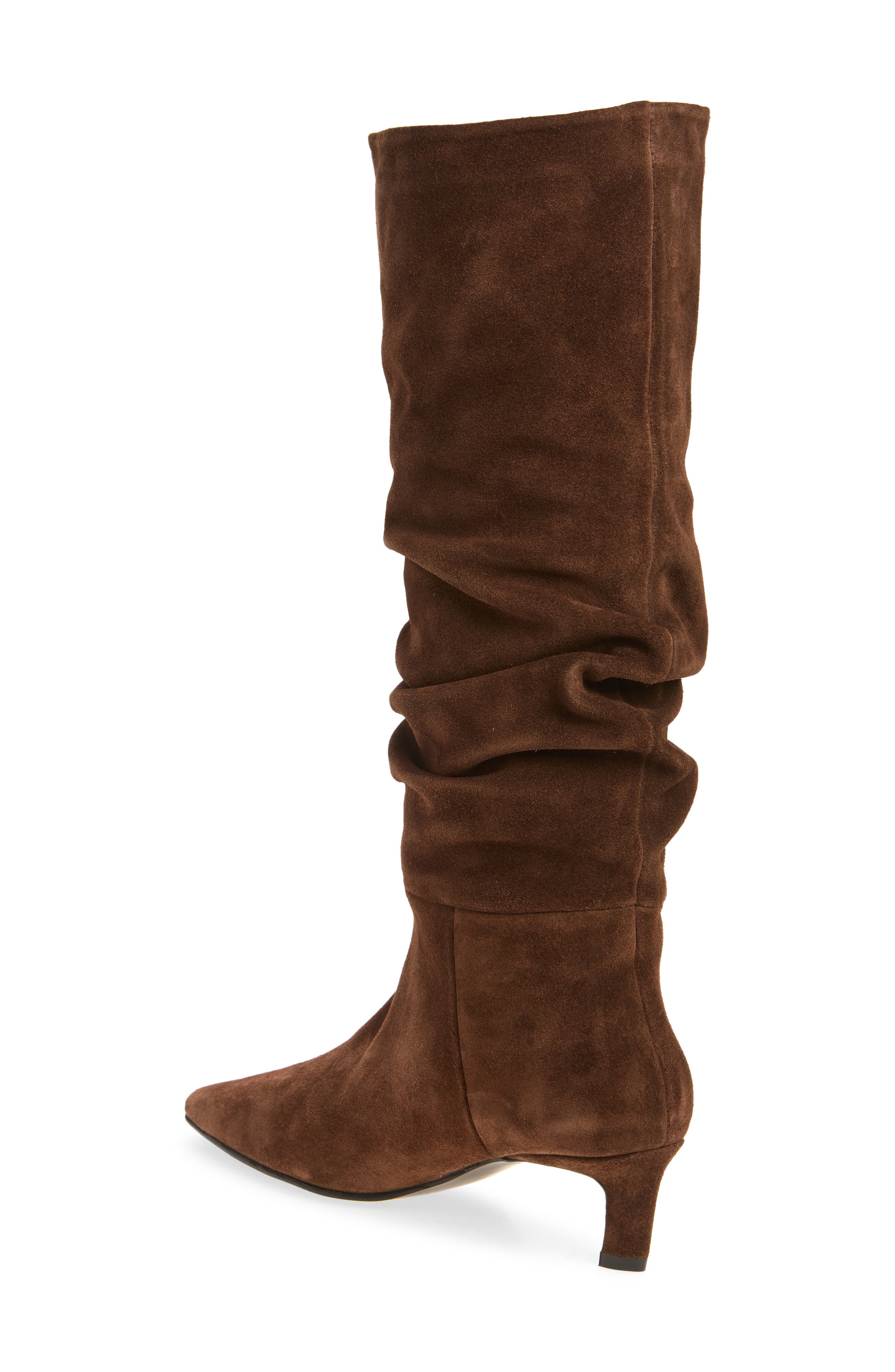 Kalila Slouchy Knee High Boot, Alternate, color, SUEDE BROWN