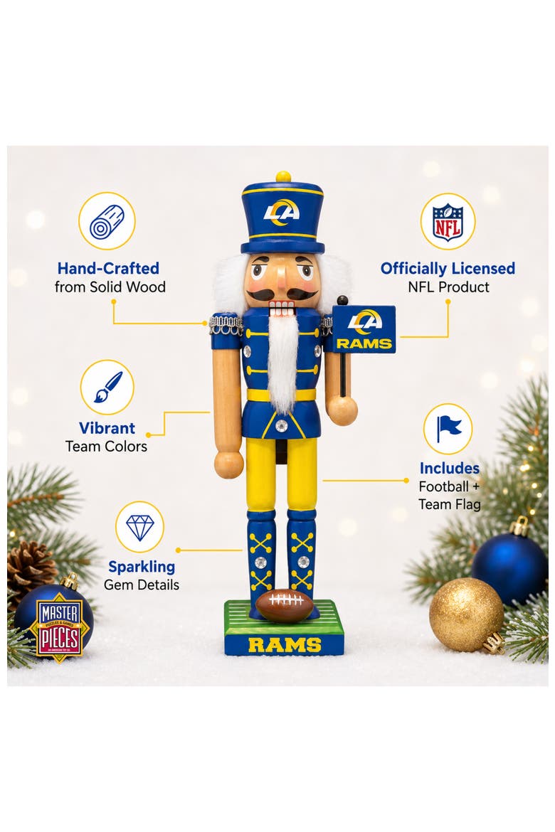 Los Angeles Rams Collectible Nutcracker, Alternate, color, Multicolor