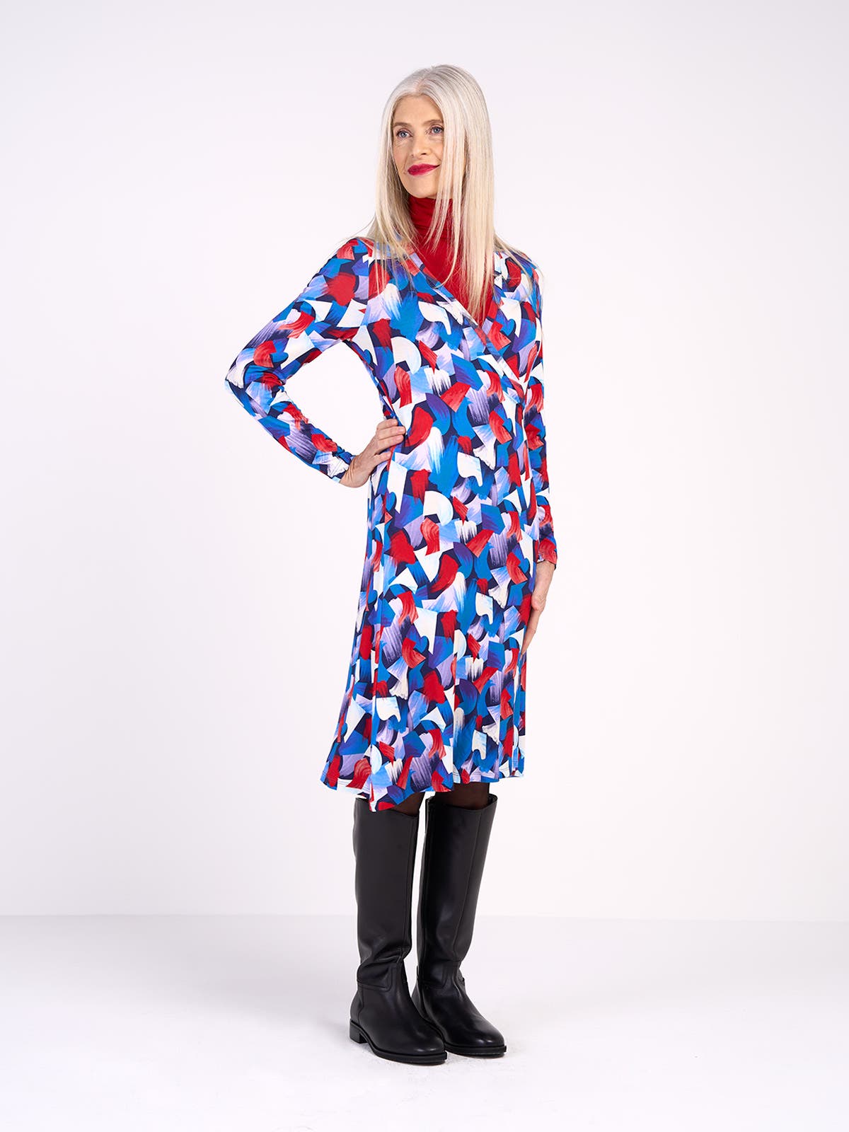 Kettlewell Long Sleeve Printed Wrap Dress (Women) | Nordstrom