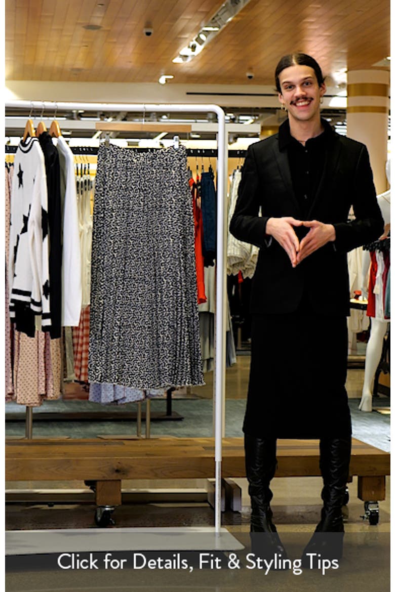 Floral Dot Pleated Skirt video