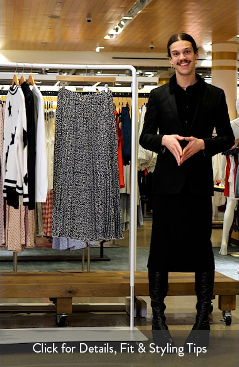 Floral Dot Pleated Skirt, sales video thumbnail